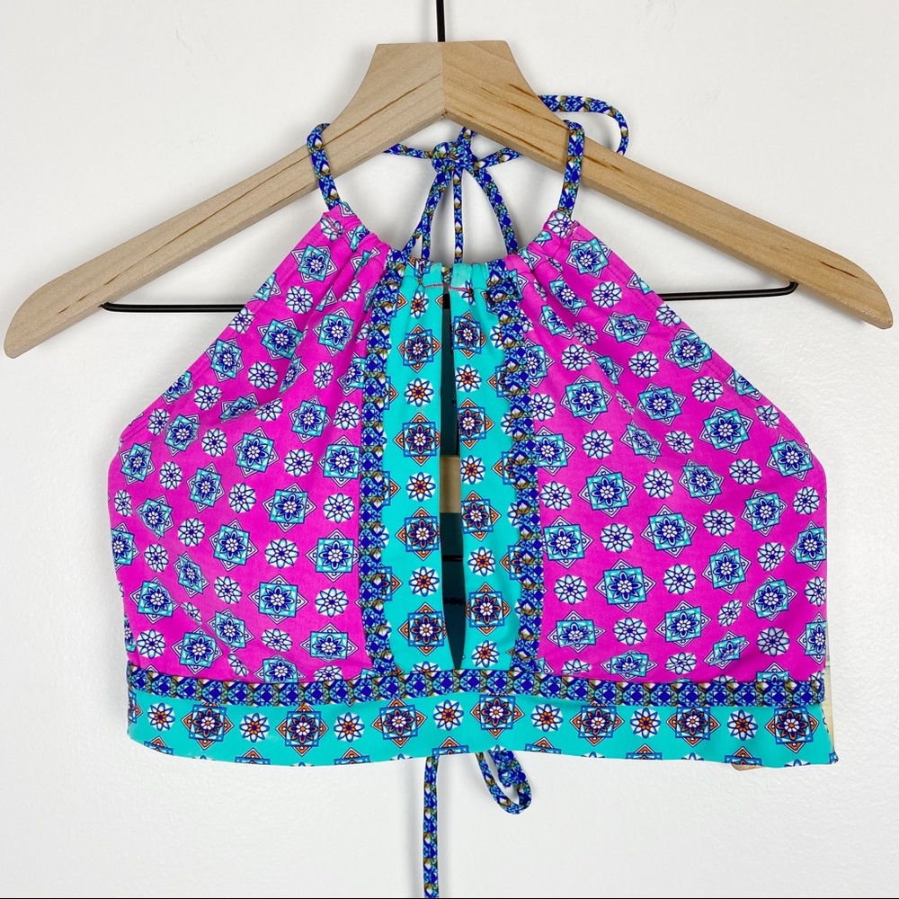 Hobie high neck halter bikini top size XLarge NWT